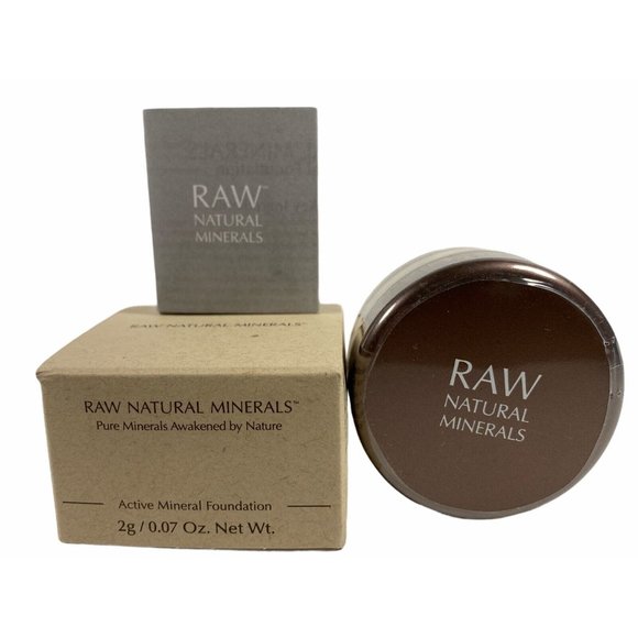 RAW MINERALS FOUNDATION - LIGHT 1 - 0.07 oz 2 Grams Loose Powder - New Sealed! - Picture 3 of 9